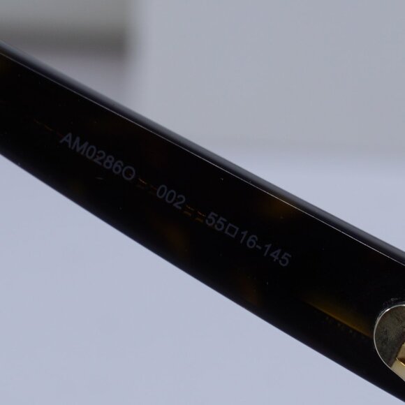 Alexander McQueen AM0286O 002 Square Eyeglasses 55mm - Havana - Picture 9 of 11